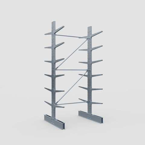 Cantilever Rack - Double Sided - Standard Duty - Hot Dip Galvanized - Full Bay - Height 3500mm