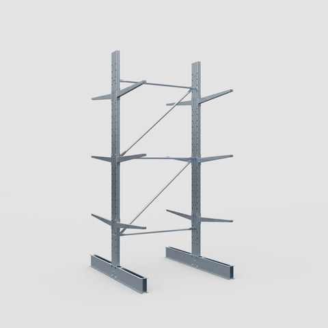 Cantilever Rack - Double Sided - Standard Duty - Hot Dip Galvanized - Full Bay - Height 3500mm