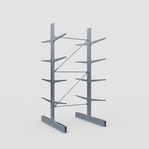 Cantilever Rack - Double Sided - Standard Duty - Hot Dip Galvanized - Full Bay - Height 3500mm