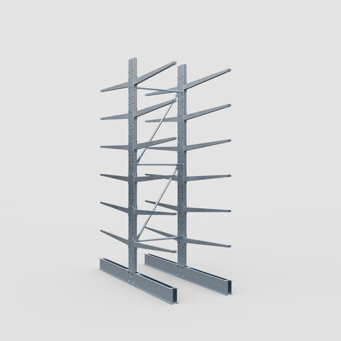 Cantilever Rack - Double Sided - Standard Duty - Hot Dip Galvanized - Full Bay - Height 3500mm