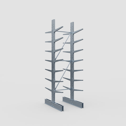 Cantilever Rack - Double Sided - Standard Duty - Hot Dip Galvanized - Full Bay - Height 3500mm