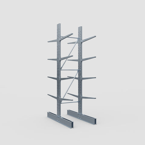 Cantilever Rack - Double Sided - Standard Duty - Hot Dip Galvanized - Full Bay - Height 3500mm