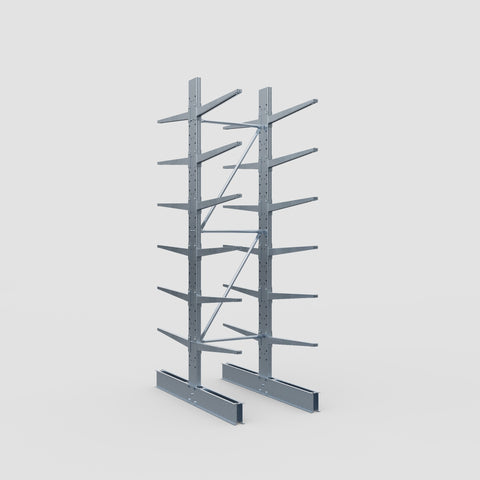 Cantilever Rack - Double Sided - Standard Duty - Hot Dip Galvanized - Full Bay - Height 3500mm