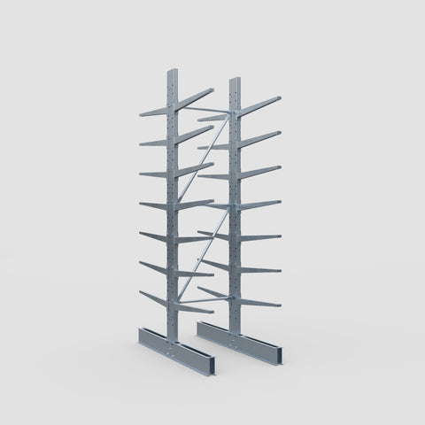 Cantilever Rack - Double Sided - Standard Duty - Hot Dip Galvanized - Full Bay - Height 3500mm