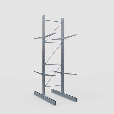 Cantilever Rack - Double Sided - Standard Duty - Hot Dip Galvanized - Full Bay - Height 4500mm