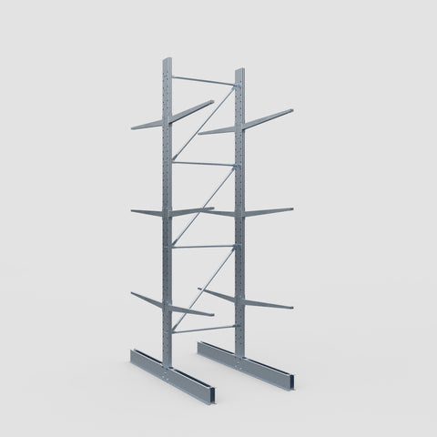 Cantilever Rack - Double Sided - Standard Duty - Hot Dip Galvanized - Full Bay - Height 4500mm