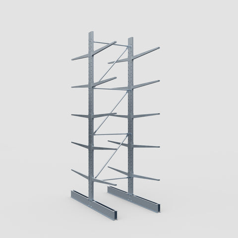 Cantilever Rack - Double Sided - Standard Duty - Hot Dip Galvanized - Full Bay - Height 4500mm