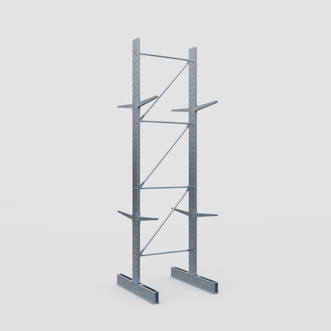 Cantilever Rack - Double Sided - Standard Duty - Hot Dip Galvanized - Full Bay - Height 4500mm