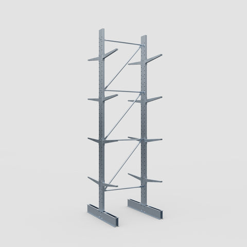 Cantilever Rack - Double Sided - Standard Duty - Hot Dip Galvanized - Full Bay - Height 4500mm