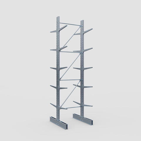 Cantilever Rack - Double Sided - Standard Duty - Hot Dip Galvanized - Full Bay - Height 4500mm