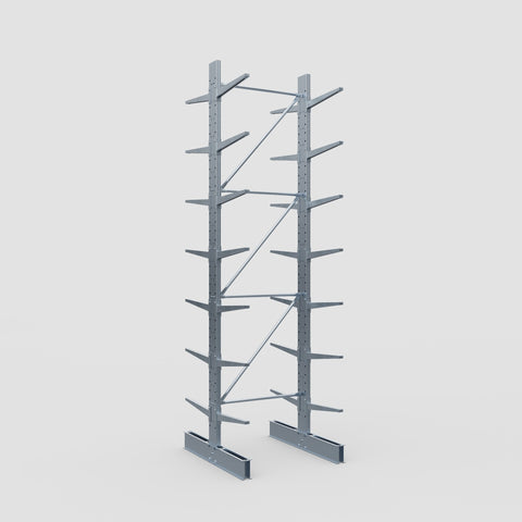 Cantilever Rack - Double Sided - Standard Duty - Hot Dip Galvanized - Full Bay - Height 4500mm