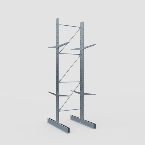 Cantilever Rack - Double Sided - Standard Duty - Hot Dip Galvanized - Full Bay - Height 4500mm