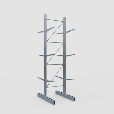 Cantilever Rack - Double Sided - Standard Duty - Hot Dip Galvanized - Full Bay - Height 4500mm