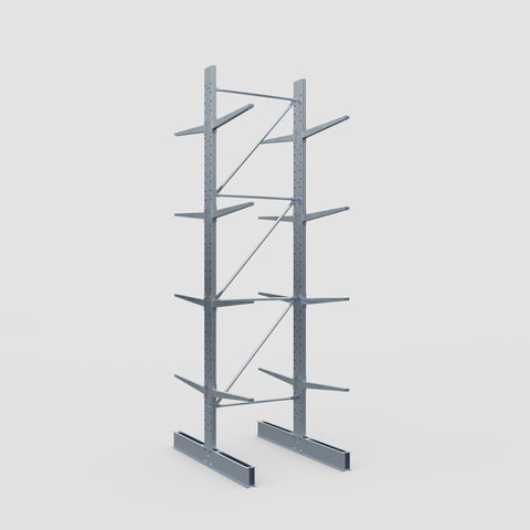 Cantilever Rack - Double Sided - Standard Duty - Hot Dip Galvanized - Full Bay - Height 4500mm