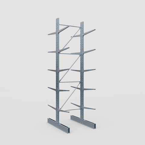 Cantilever Rack - Double Sided - Standard Duty - Hot Dip Galvanized - Full Bay - Height 4500mm