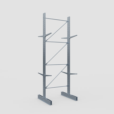 Cantilever Rack - Double Sided - Standard Duty - Hot Dip Galvanized - Full Bay - Height 4500mm