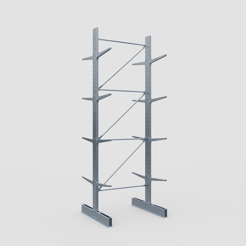 Cantilever Rack - Double Sided - Standard Duty - Hot Dip Galvanized - Full Bay - Height 4500mm