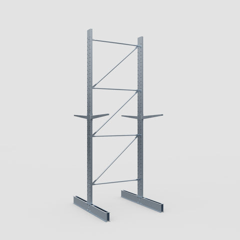 Cantilever Rack - Double Sided - Standard Duty - Hot Dip Galvanized - Full Bay - Height 4500mm