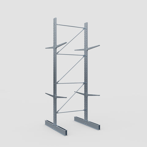 Cantilever Rack - Double Sided - Standard Duty - Hot Dip Galvanized - Full Bay - Height 4500mm