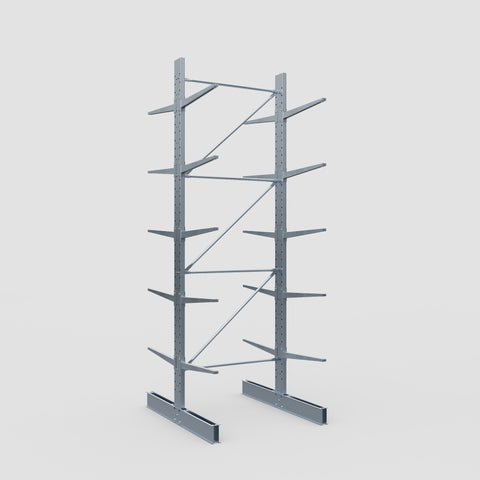 Cantilever Rack - Double Sided - Standard Duty - Hot Dip Galvanized - Full Bay - Height 4500mm