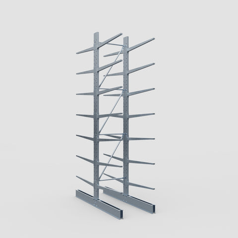 Cantilever Rack - Double Sided - Standard Duty - Hot Dip Galvanized - Full Bay - Height 4500mm