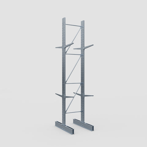 Cantilever Rack - Double Sided - Standard Duty - Hot Dip Galvanized - Full Bay - Height 4500mm