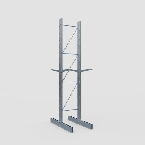 Cantilever Rack - Double Sided - Standard Duty - Hot Dip Galvanized - Full Bay - Height 4500mm