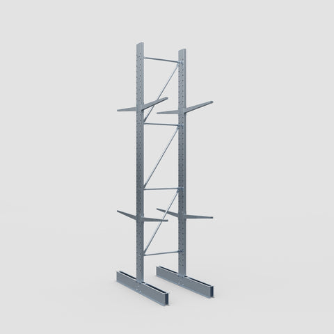 Cantilever Rack - Double Sided - Standard Duty - Hot Dip Galvanized - Full Bay - Height 4500mm