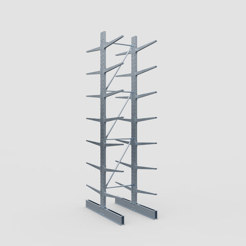 Cantilever Rack - Double Sided - Standard Duty - Hot Dip Galvanized - Full Bay - Height 4500mm