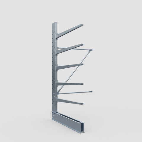 Cantilever Rack - Single Sided - Standard Duty - Hot Dip Galvanized - Add-On Bay - Height 2500mm