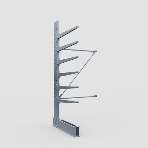 Cantilever Rack - Single Sided - Standard Duty - Hot Dip Galvanized - Add-On Bay - Height 2500mm