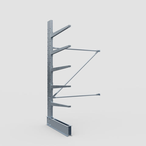 Cantilever Rack - Single Sided - Standard Duty - Hot Dip Galvanized - Add-On Bay - Height 2500mm