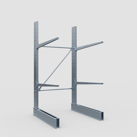 Cantilever Rack - Single Sided - Standard Duty - Hot Dip Galvanized - Full Bay - Height 2500mm