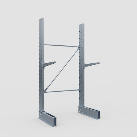 Cantilever Rack - Single Sided - Standard Duty - Hot Dip Galvanized - Full Bay - Height 2500mm