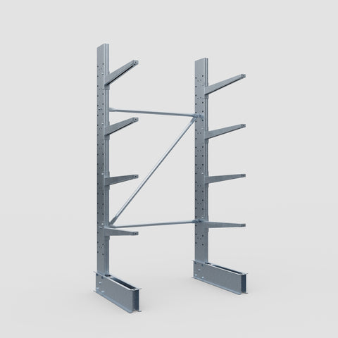 Cantilever Rack - Single Sided - Standard Duty - Hot Dip Galvanized - Full Bay - Height 2500mm