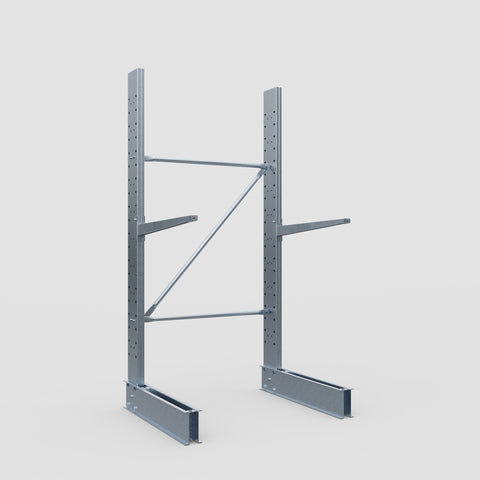 Cantilever Rack - Single Sided - Standard Duty - Hot Dip Galvanized - Full Bay - Height 2500mm