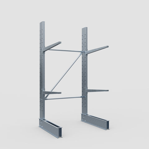 Cantilever Rack - Single Sided - Standard Duty - Hot Dip Galvanized - Full Bay - Height 2500mm