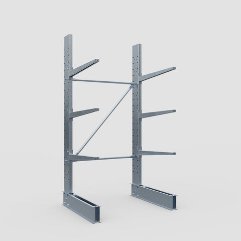 Cantilever Rack - Single Sided - Standard Duty - Hot Dip Galvanized - Full Bay - Height 2500mm