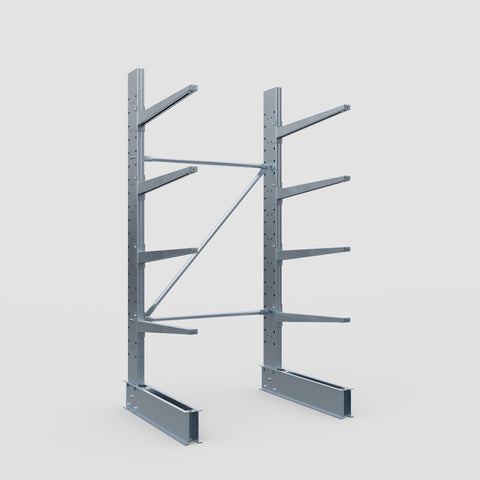 Cantilever Rack - Single Sided - Standard Duty - Hot Dip Galvanized - Full Bay - Height 2500mm