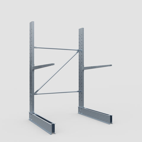 Cantilever Rack - Single Sided - Standard Duty - Hot Dip Galvanized - Full Bay - Height 2500mm