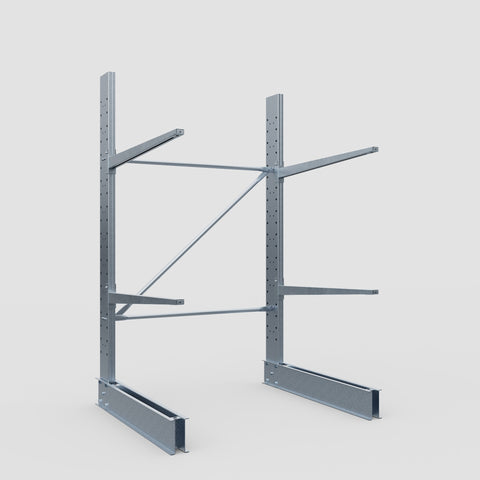 Cantilever Rack - Single Sided - Standard Duty - Hot Dip Galvanized - Full Bay - Height 2500mm