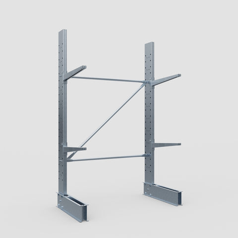 Cantilever Rack - Single Sided - Standard Duty - Hot Dip Galvanized - Full Bay - Height 2500mm