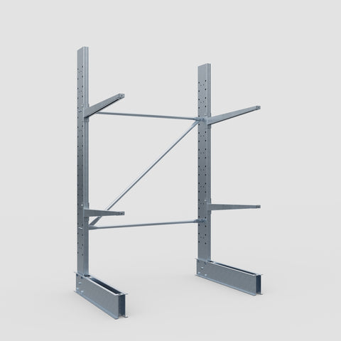 Cantilever Rack - Single Sided - Standard Duty - Hot Dip Galvanized - Full Bay - Height 2500mm