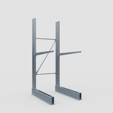 Cantilever Rack - Single Sided - Standard Duty - Hot Dip Galvanized - Full Bay - Height 2500mm