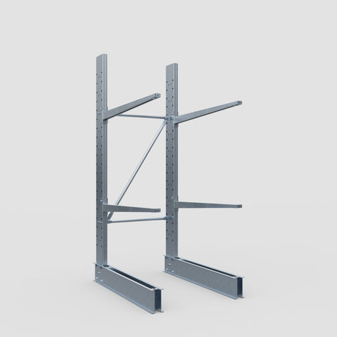 Cantilever Rack - Single Sided - Standard Duty - Hot Dip Galvanized - Full Bay - Height 2500mm