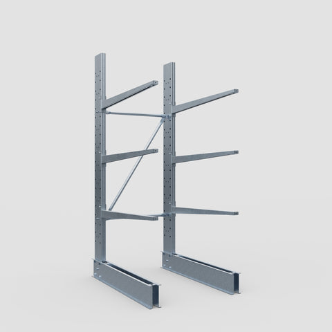 Cantilever Rack - Single Sided - Standard Duty - Hot Dip Galvanized - Full Bay - Height 2500mm