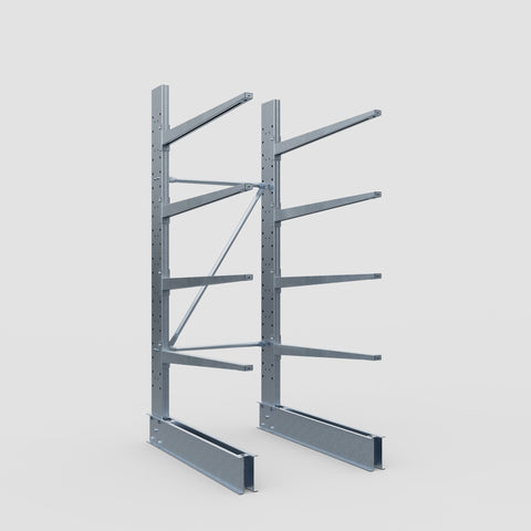 Cantilever Rack - Single Sided - Standard Duty - Hot Dip Galvanized - Full Bay - Height 2500mm