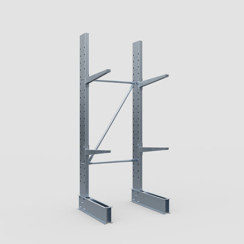 Cantilever Rack - Single Sided - Standard Duty - Hot Dip Galvanized - Full Bay - Height 2500mm