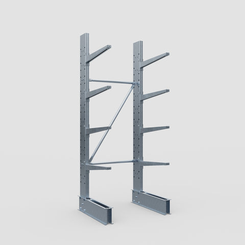 Cantilever Rack - Single Sided - Standard Duty - Hot Dip Galvanized - Full Bay - Height 2500mm