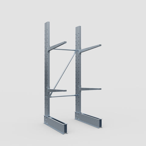 Cantilever Rack - Single Sided - Standard Duty - Hot Dip Galvanized - Full Bay - Height 2500mm